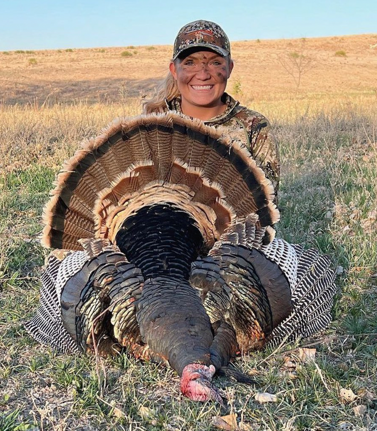 breeann vieth with turkey