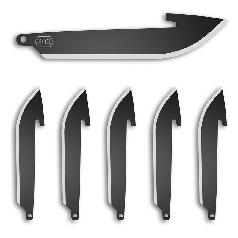 Load image into Gallery viewer, Od Edge Drop-pt Blade 6pk Blk