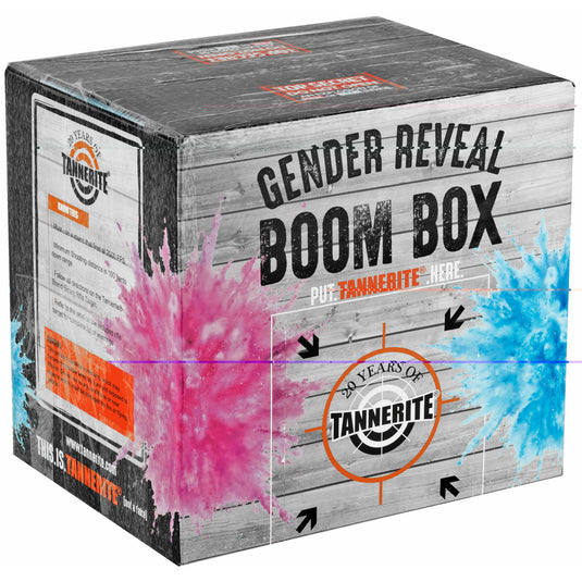 Tannerite Gender Reveal Boom Box Target (Blue or Pink Powder)