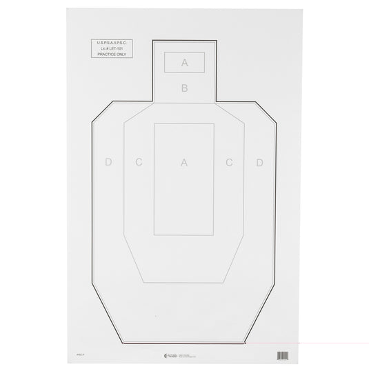 Action Target Uspsa Paper (Pack of 100)