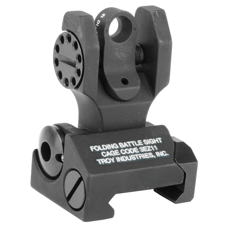 Load image into Gallery viewer, Troy Folding Rear Tritium Sight Black