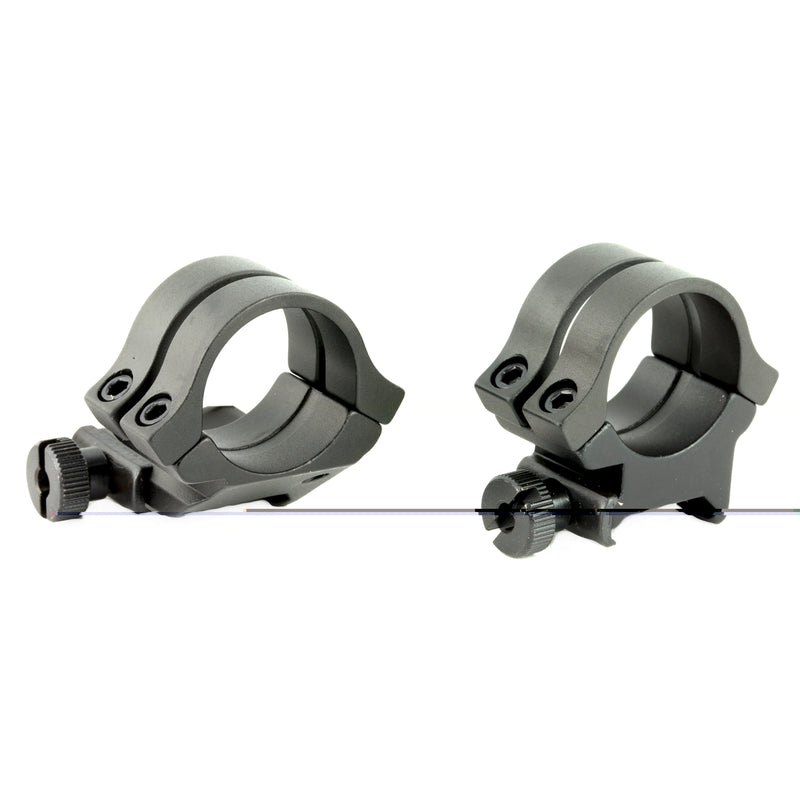Load image into Gallery viewer, Weaver Quad Lock Rings 1" Hi Ext MBlack
