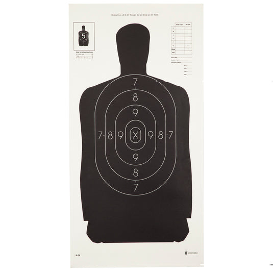 Action Target B29 Black (Pack of 100)