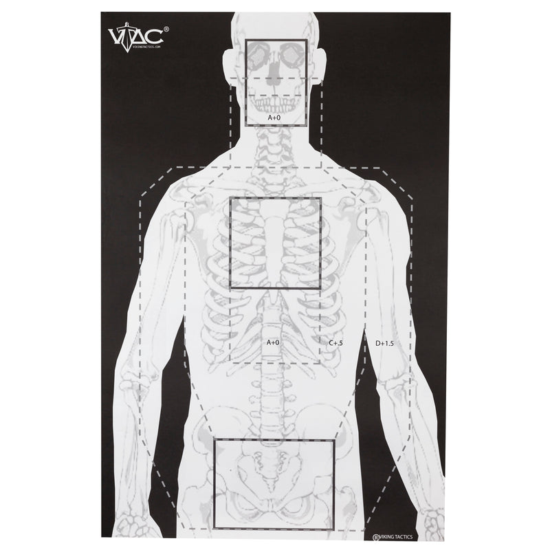 Load image into Gallery viewer, Action Target 2 Sided By Viking Tactics 100 Pack (VTAC-P-100)