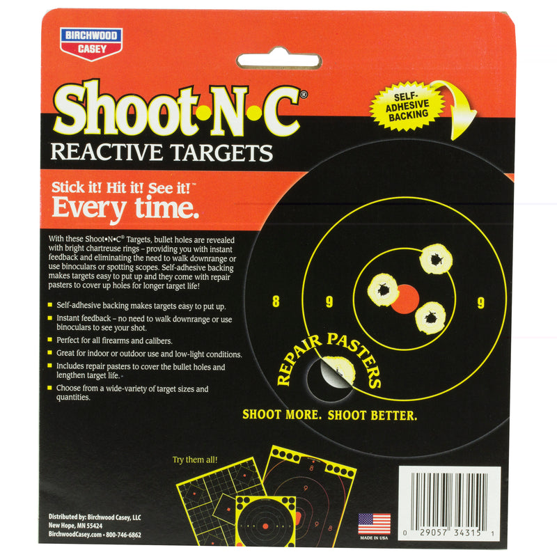 Load image into Gallery viewer, Birchwood Casey Shoot-N-C Rnd Bullseye Target 48-3
