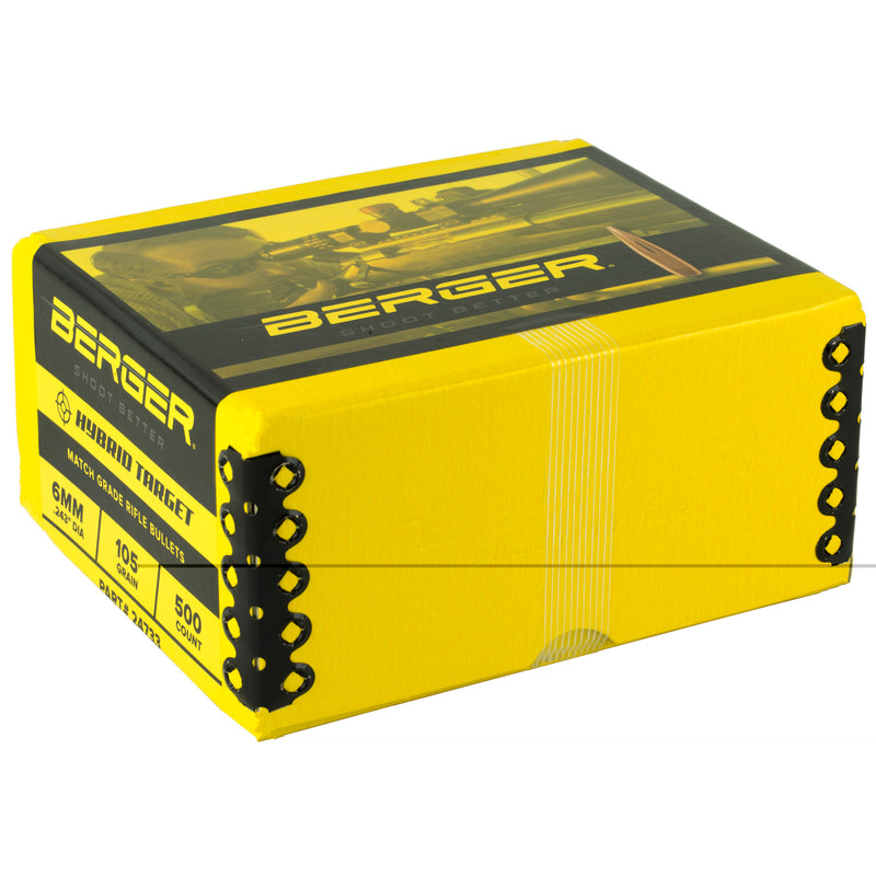 Load image into Gallery viewer, Berger .243/6mm 105g Hbrd Target 500ct
