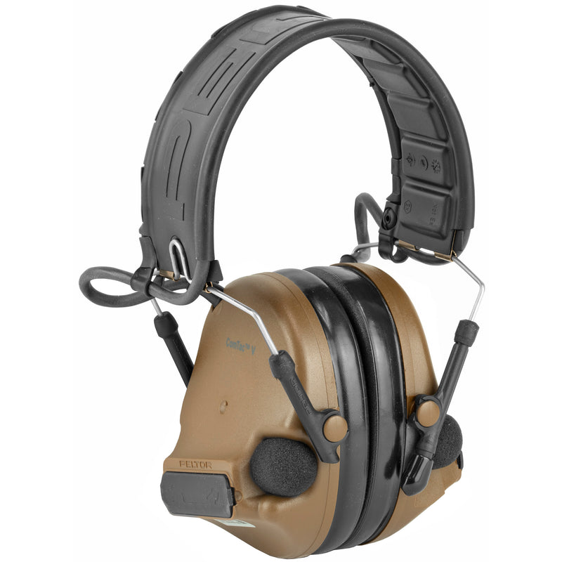 Load image into Gallery viewer, Peltor Comtac V Defender Coyote Brown