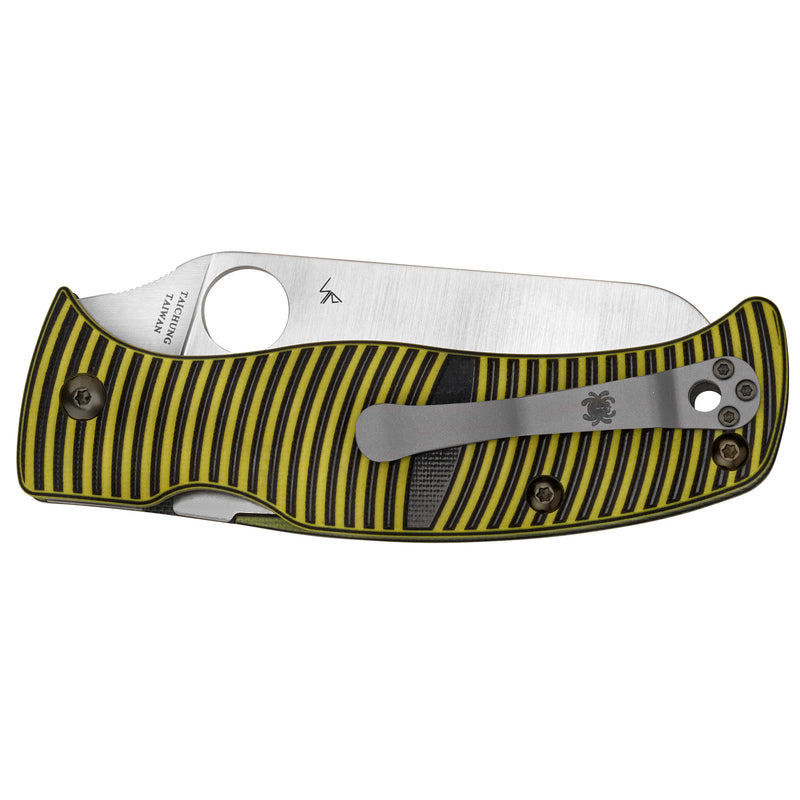 Load image into Gallery viewer, Spyderco Caribbean G-10 Ylwith Black Sf