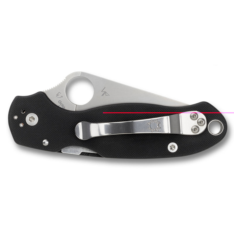 Load image into Gallery viewer, Spyderco Para 3 G10 Blk Plainedge