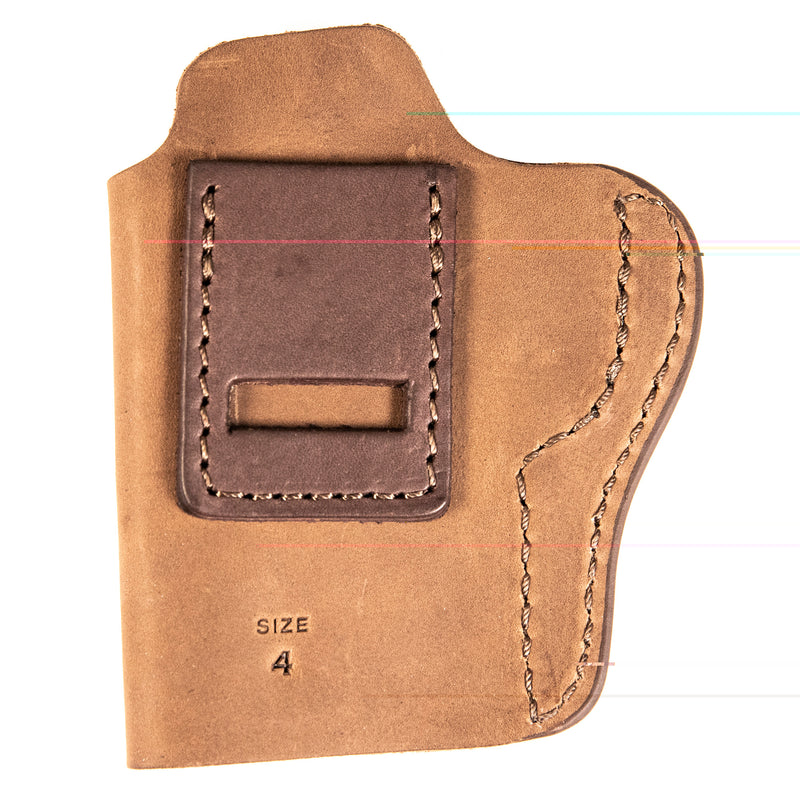 Load image into Gallery viewer, U/m Leather Iwb Hlstr Sz 4 Ambi Brn