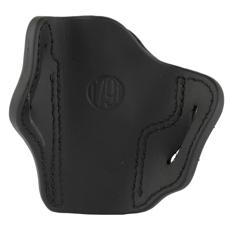 Load image into Gallery viewer, 1791 Optics Ready Outside the Waistband (OWB) 2.3 Leather Belt Holster (Stealth Black, Right Hand)