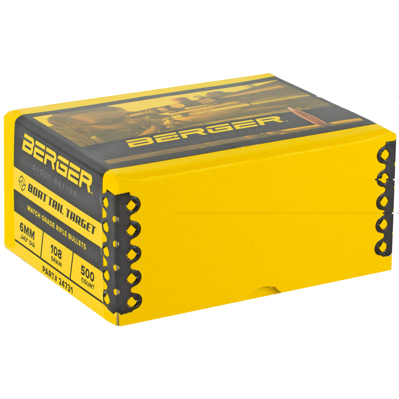 Load image into Gallery viewer, Berger .243/6mm 108g Bt Target 500ct