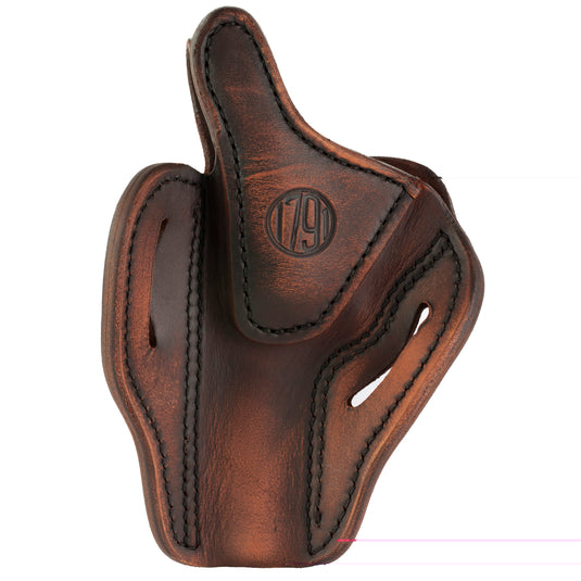1791 Revolver Thumbreak Leather Holster (Vintage Brown, Right Hand) - Size 2