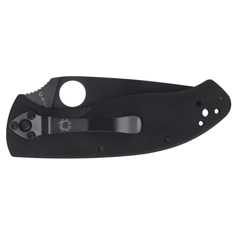 Load image into Gallery viewer, Spyderco Tenacious G-10 Combo Black