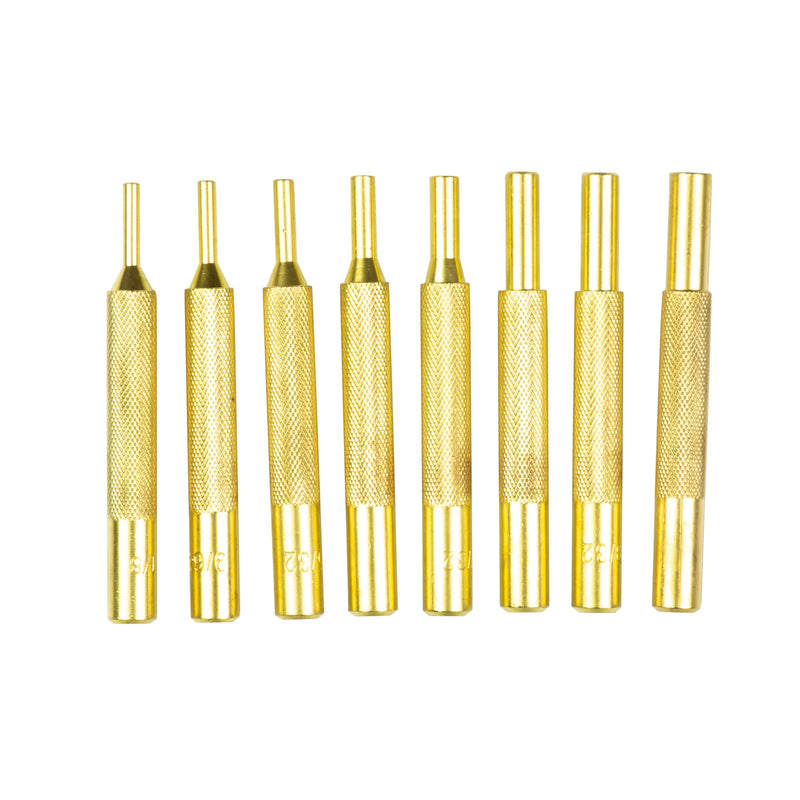 Load image into Gallery viewer, Wheeler Brass Punch Set 8 Piece