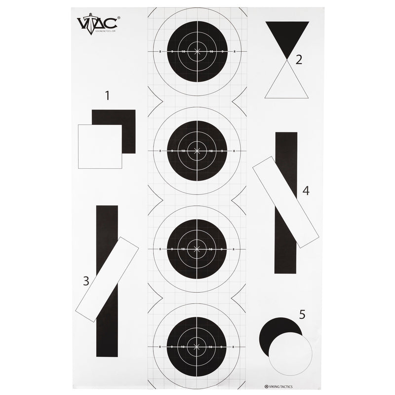 Load image into Gallery viewer, Action Target 2 Sided By Viking Tactics 100 Pack (VTAC-P-100)