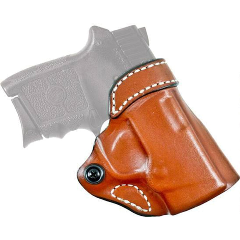 Load image into Gallery viewer, DeSantis Gunhide Criss-Cross SIG P365 OWB Cross Draw Belt Holster Right Handed Leather Tan (155TA8JZ0)