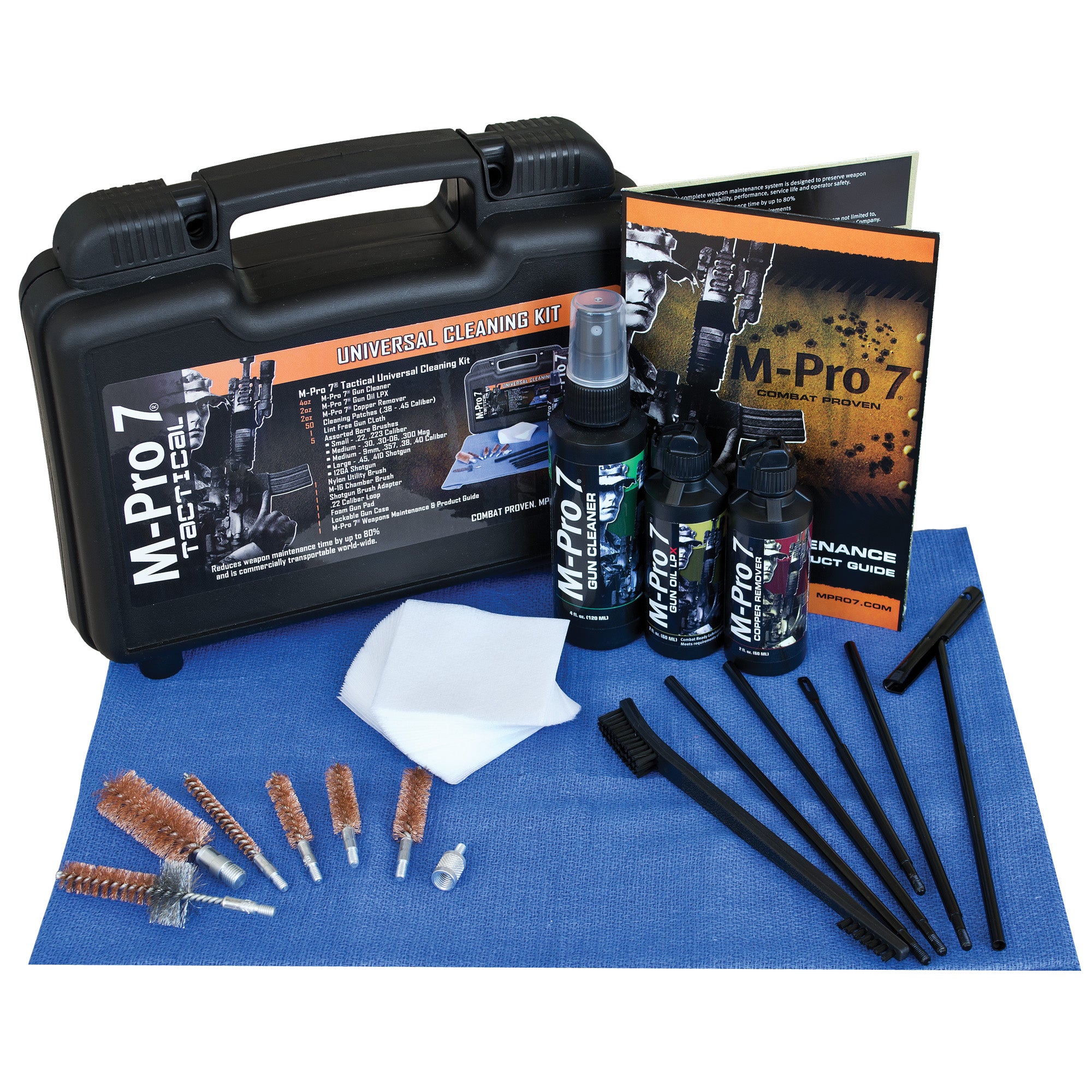 106pcs/set Universal Gun Cleaning Kit Pistol Handgun Shotgun Firearm Cleaner - W