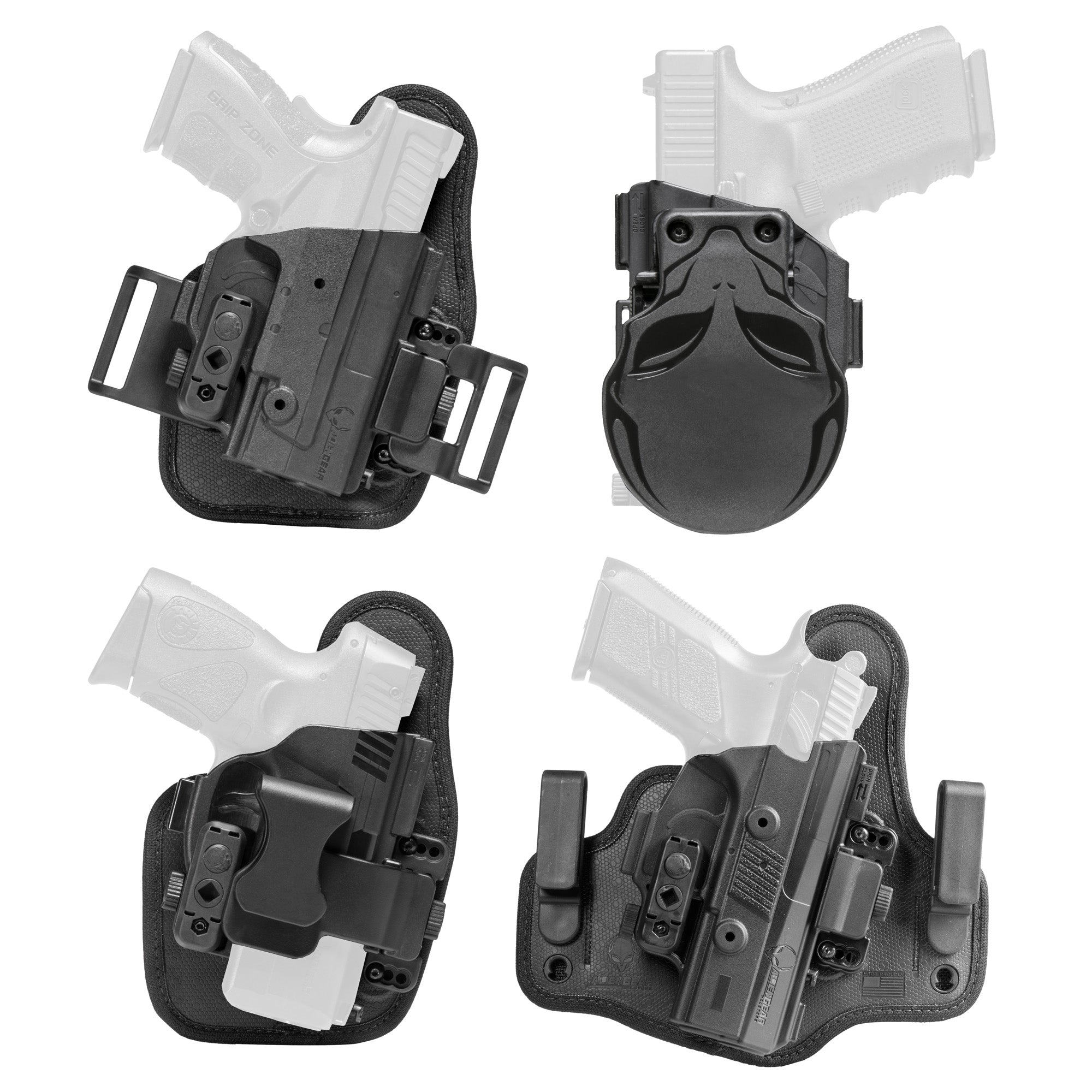 Alien Gear Holsters ShapeShift Core Carry Pack Holster for Glock 17, Right Hand, IWB/OWB Modular — SSHK-0601-RH-D