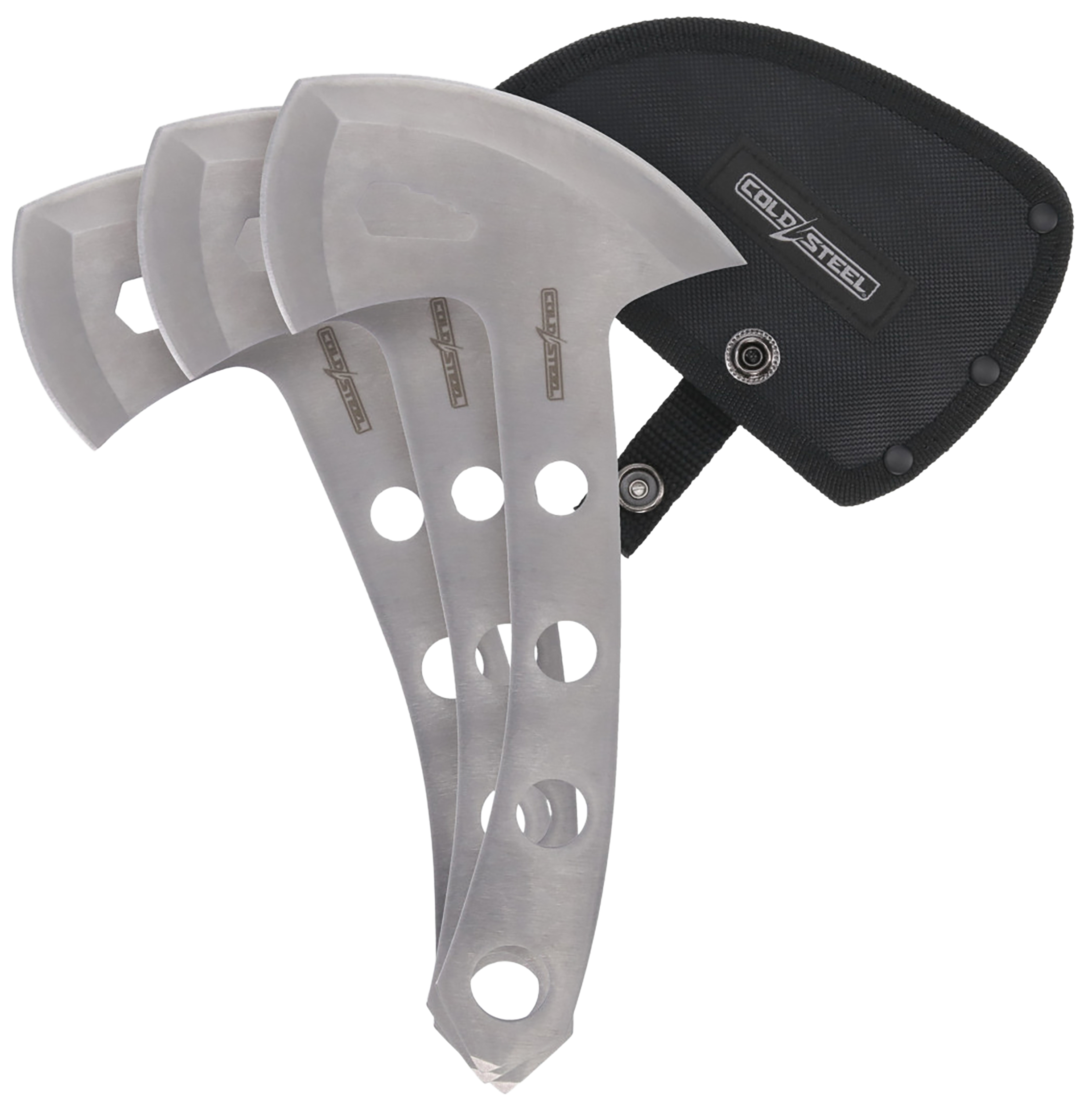 Cold Steel Throwing Axe Set of 3, 420 Stainless Steel, 10 in