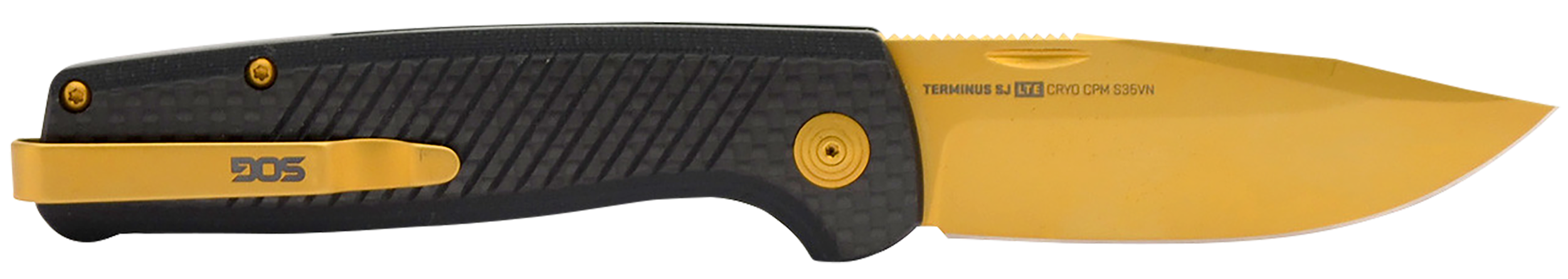 S.O.G Terminus SJ LTE Folding Knife, S35VN Gold Titanium Nitride 