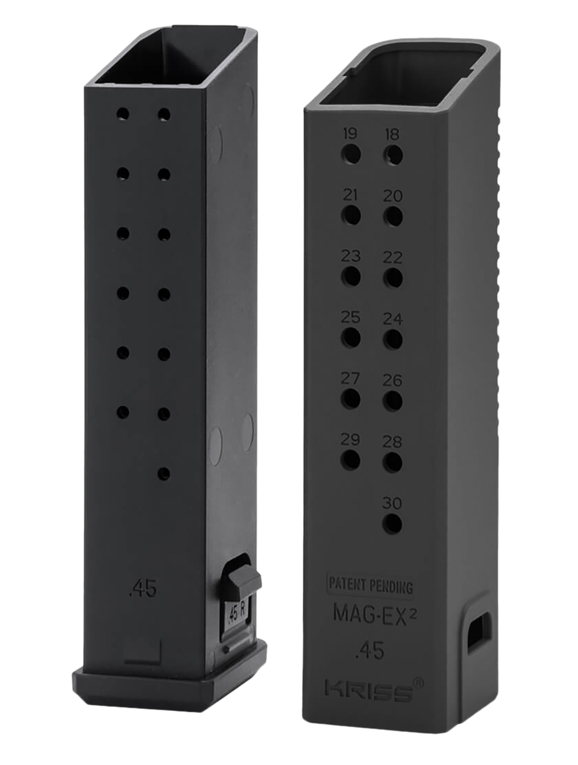 Kriss USA Mag-Ex2 Magazine Extension Kit for Glock 17 Gen 3-5 9mm