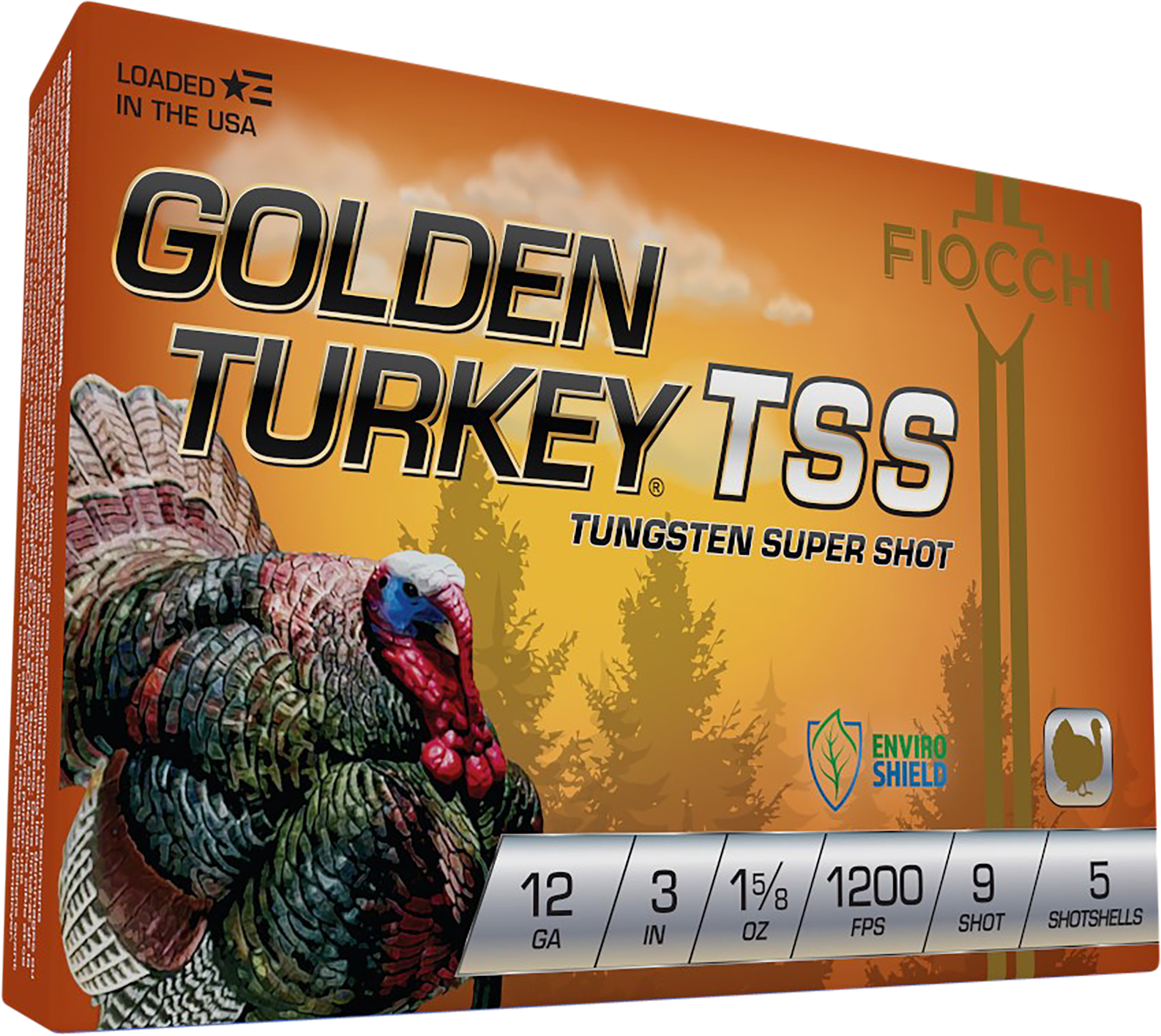 Fiocchi Golden Turkey Tungsten Super Shot (TSS) 12 Gauge 3in #9 1
