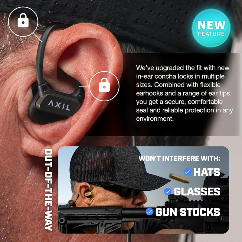 Load image into Gallery viewer, AXIL LLC GSX 3.0 Wireless Bluetooth Earbuds, IP65 Water/Sweat Resistant – GSX 3.0 B
