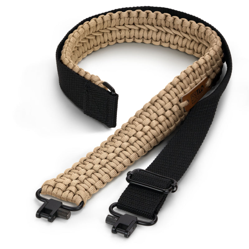 Load image into Gallery viewer, TLO Outdoors Adjustable 2-Point Paracord Tactical Gun Sling for Rifle, Shotgun, and Crossbows
