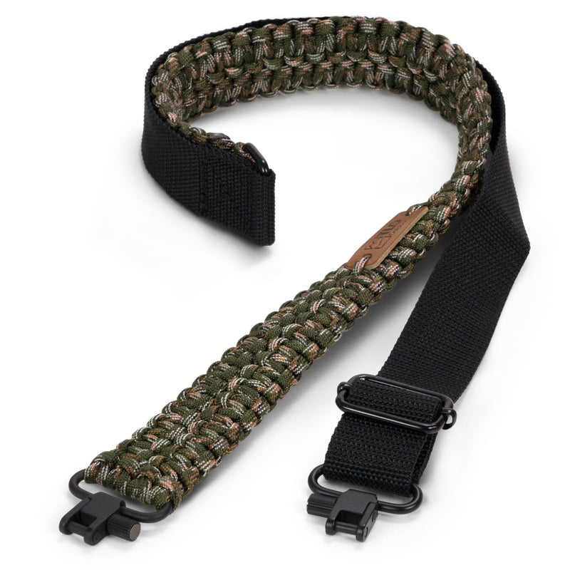 Load image into Gallery viewer, TLO Outdoors Adjustable 2-Point Paracord Tactical Gun Sling for Rifle, Shotgun, and Crossbows