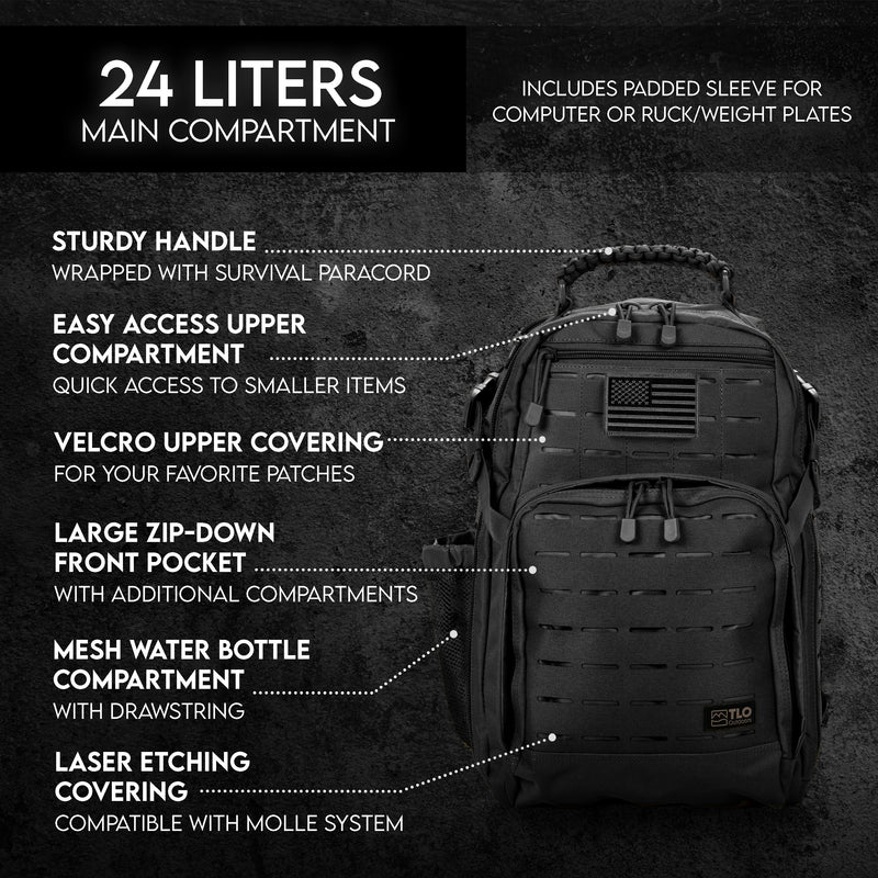 Load image into Gallery viewer, TLO Outdoors TacPack24L Tactical Backpack (24L)