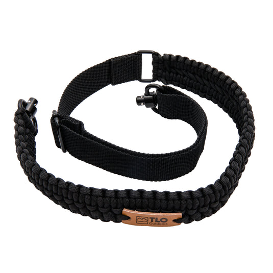 TLO Outdoors Adjustable 2-Point Paracord Tactical Gun Sling for Rifle, Shotgun, and Crossbows