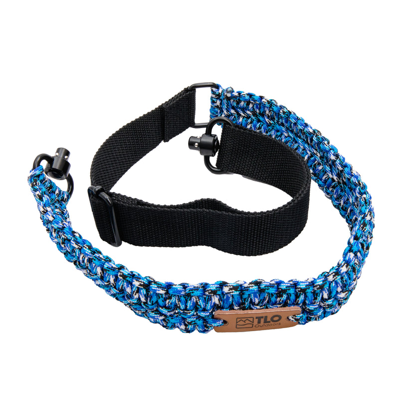 Load image into Gallery viewer, TLO Outdoors Adjustable 2-Point Paracord Tactical Gun Sling for Rifle, Shotgun, and Crossbows