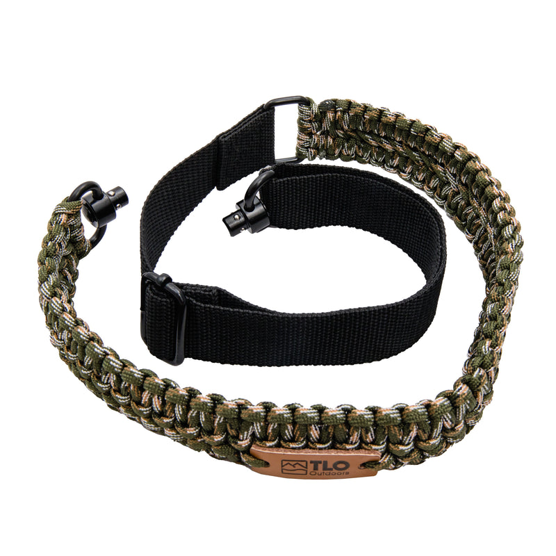 Load image into Gallery viewer, TLO Outdoors Adjustable 2-Point Paracord Tactical Gun Sling for Rifle, Shotgun, and Crossbows - TLO Outdoors