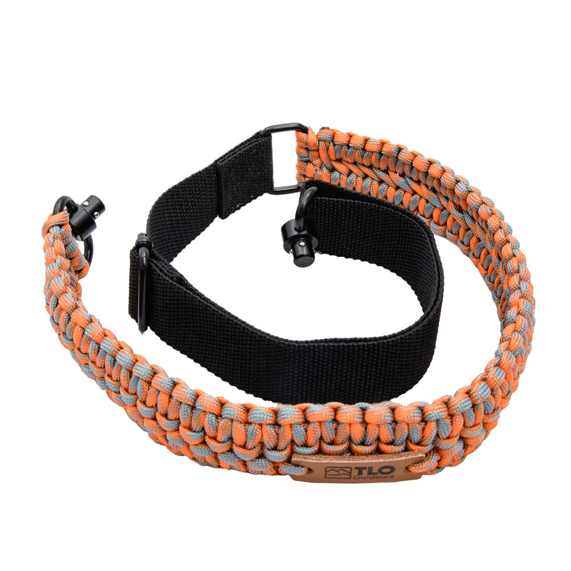 Load image into Gallery viewer, TLO Outdoors Adjustable 2-Point Paracord Tactical Gun Sling for Rifle, Shotgun, and Crossbows