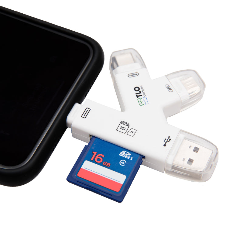 Load image into Gallery viewer, TrophyTracker Trail Camera SD Card Reader in iPhone