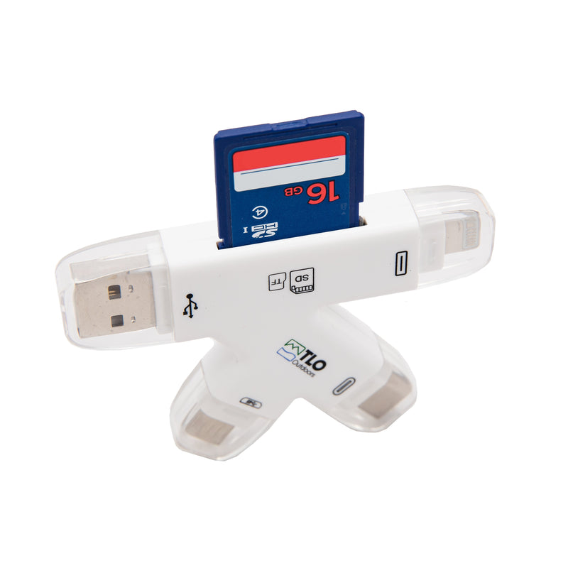 Load image into Gallery viewer, SD Memory Card in TrophyTracker Trail Camera Viewer Reader
