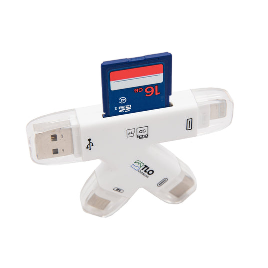 SD Memory Card in TrophyTracker Trail Camera Viewer Reader
