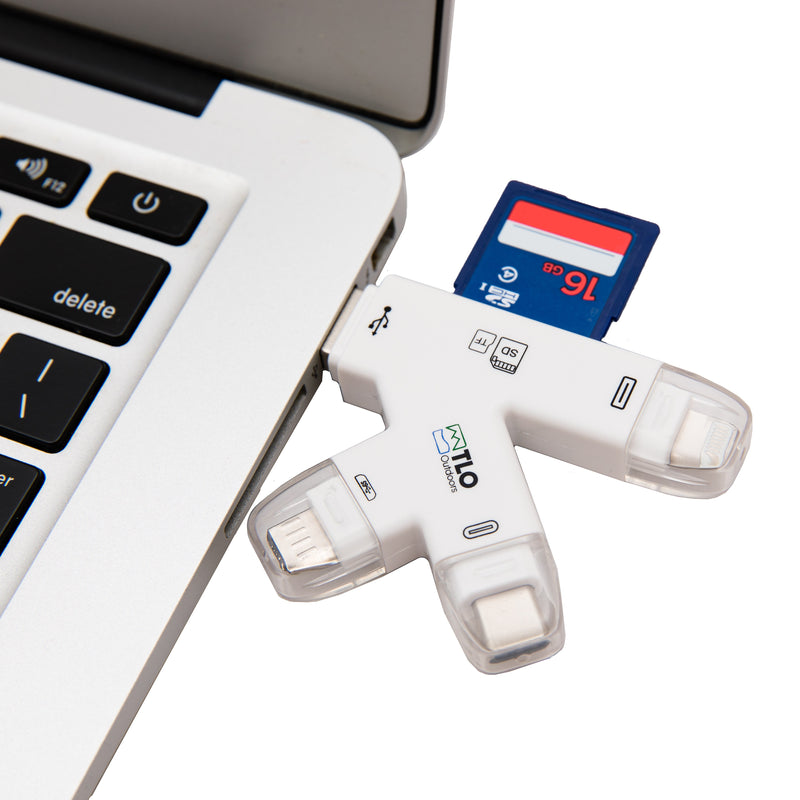 Load image into Gallery viewer, TrophyTracker Trail Camera SD Card Reader in USB Computer