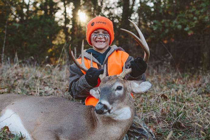 6-Year Old Youngster with Fantastic Buck (from Amanda Hyde)