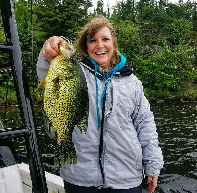 Cathy Catches Great Crappie