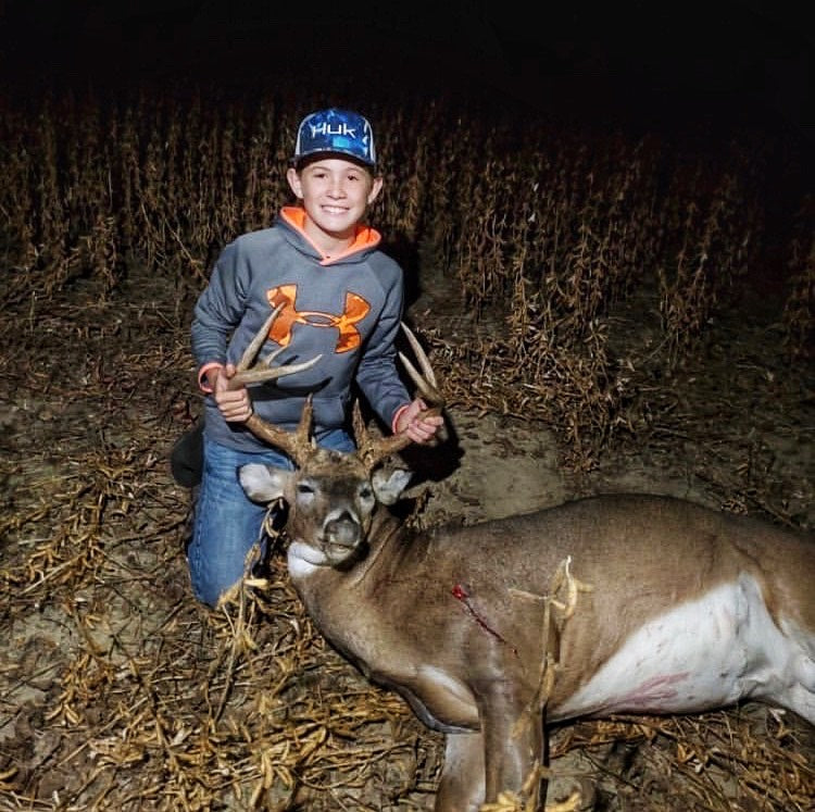 Youth Hunter Aaron Takes Down Buck