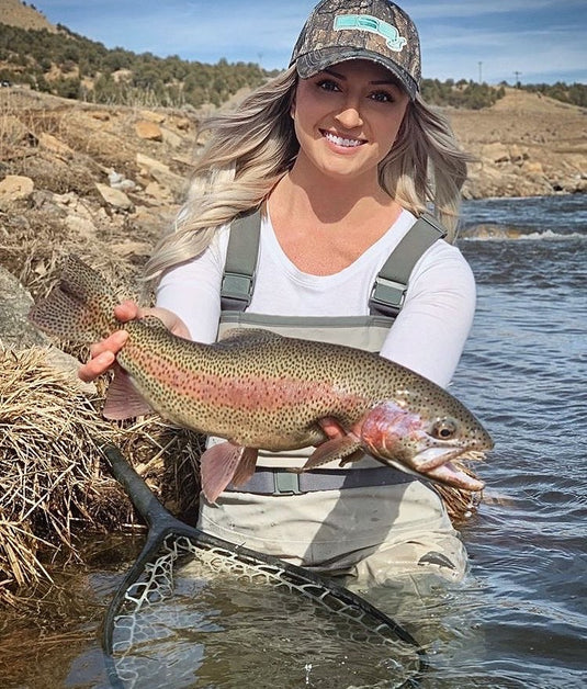 Keri Asher Catches Beautiful Rainbow Trout
