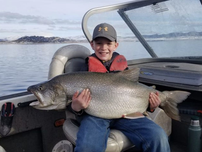 10-Year-Old Boy Catches Massive Trout