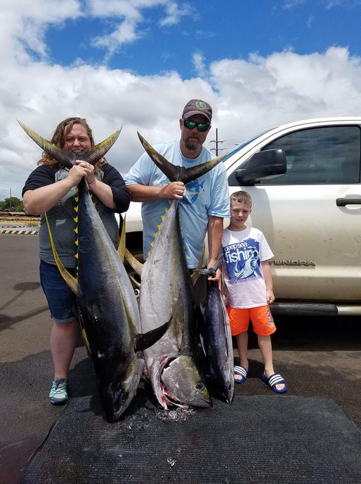 The Tomlin Family Catches Three Tuna!
