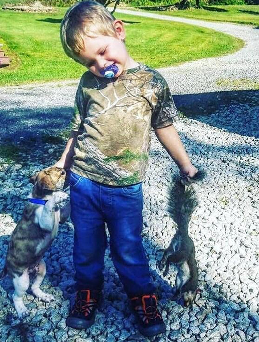 Young Gun Shoots his First Squirrel