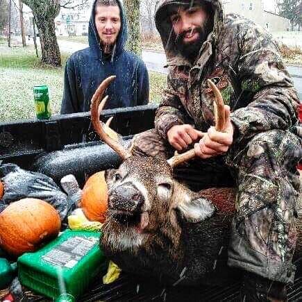 Dustin Cronce Shoots First Buck and it was a Good One