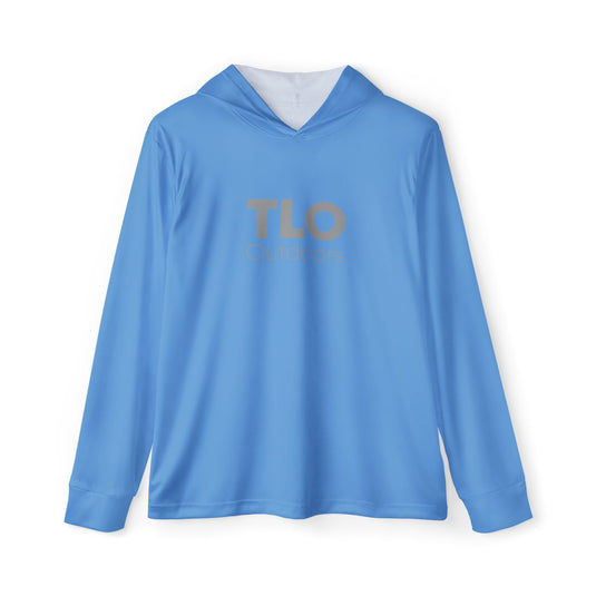 TLO Men's Sports Warmup Hoodie - Gray on Lt Blue
