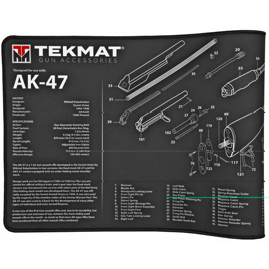 Tekmat Ultra Rifle Mat Ak47 Black (TEK-R44-AK47)