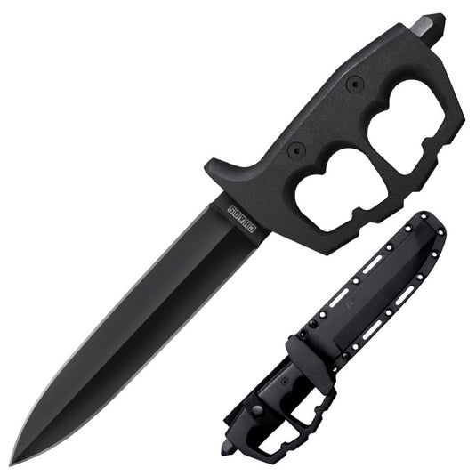 Cold Steel Chaos Double Edge Fixed 7.5 In Blk Plain Aluminum